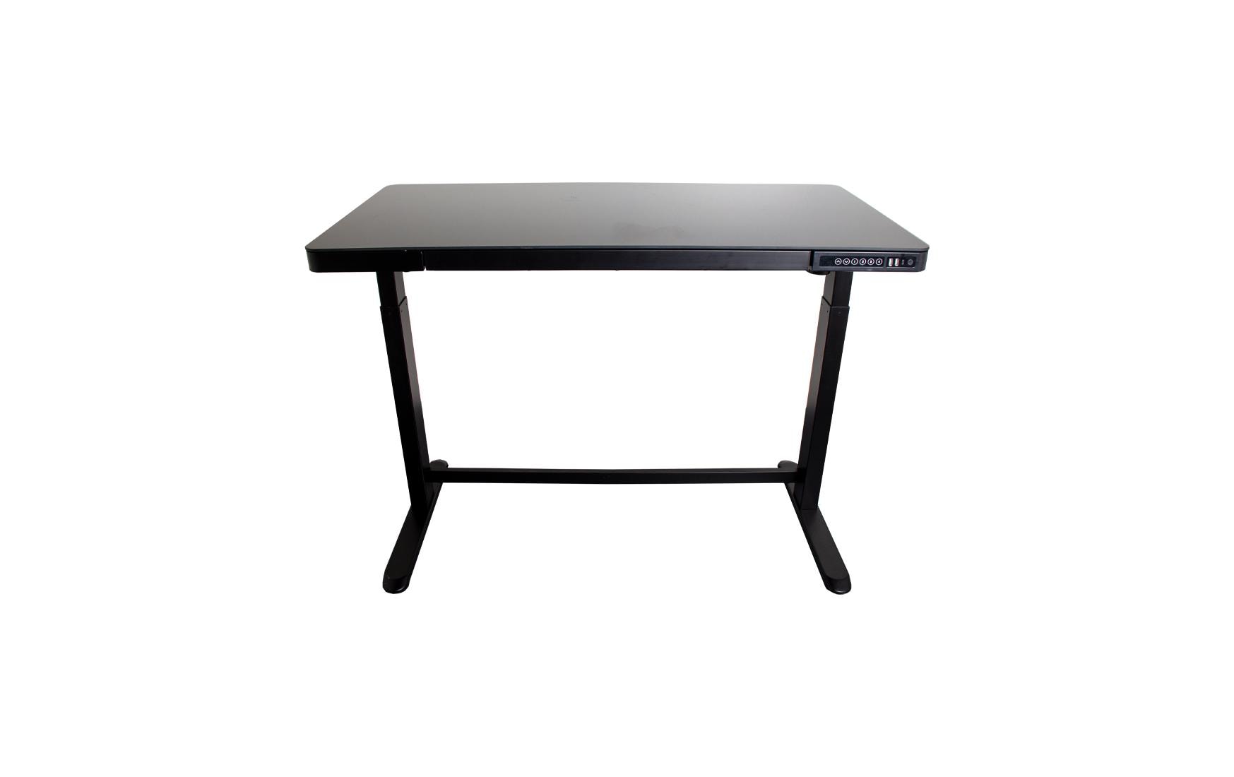 Contini ET118, 120 x 60 cm, mit Tischplatte Glas, Schwarz