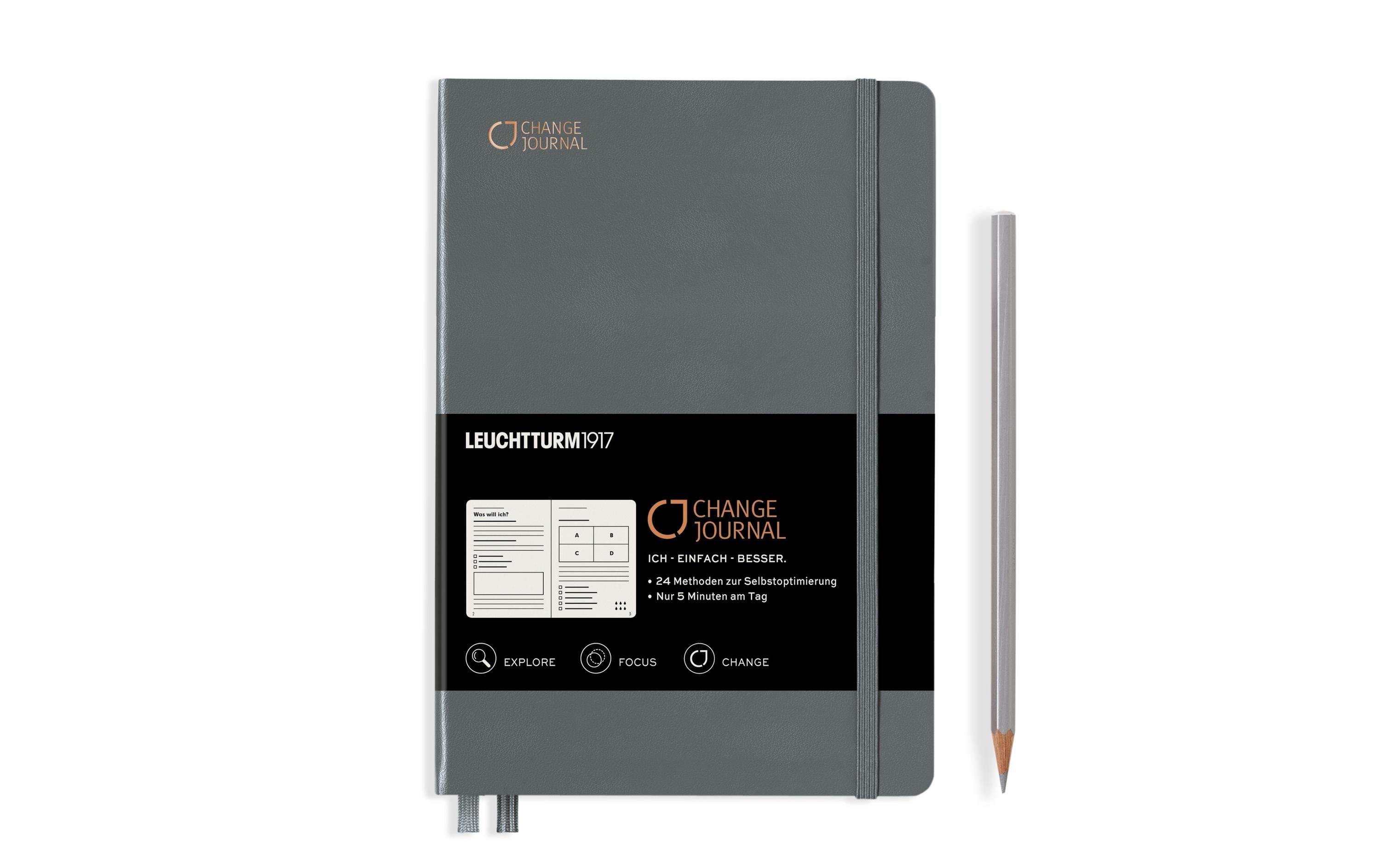 Leuchtturm Notizbuch Change Journal A5, Anthrazit