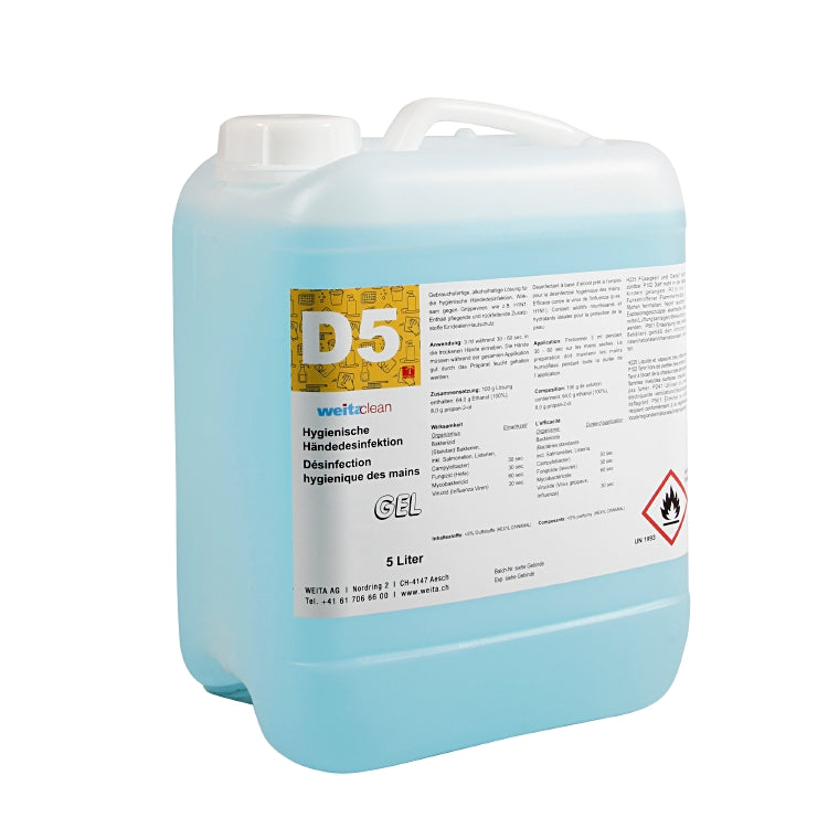 D5 Händedesinfektion GEL 5L Kanister à 5 Liter