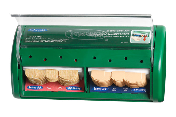 Salvequick Pflasterspnd. Txtl. W 23 x H 12 x D 5.5 cm 40 x Textil 45 x Kunststof