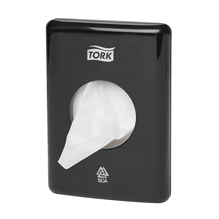 Hygienebeutelspender Tork B5 schwarz B 10 cm, H 14 cm, T 3.6 cm