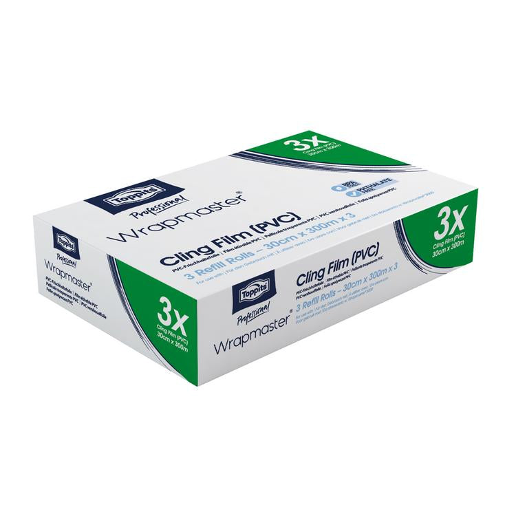WM Toppits PVC 30x300 Frischhaltefolie, 30x300m, PVC 6.5my