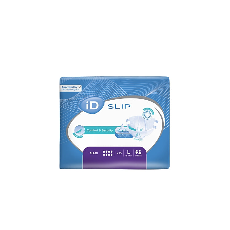 iD Slip Maxi L 15 Stk / Beutel Violet 4500ml Taillienumfang 115-155 cm