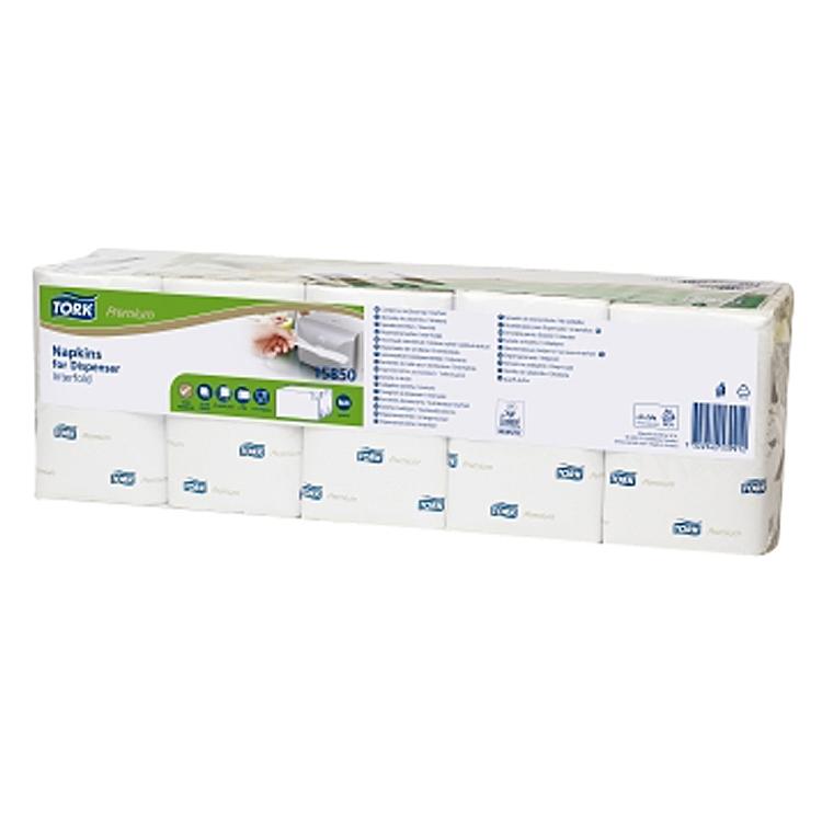 Tork Spenderservietten Premium N4, Krt à 8x5x200=8000 Stk 2 lag, 1/2 Falz, 21.3x