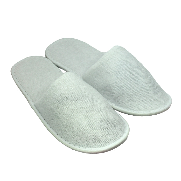 Slipper Standard 31cm weiss geschlossen, Karton à 100 Paar 220gsm Frottee, Antis