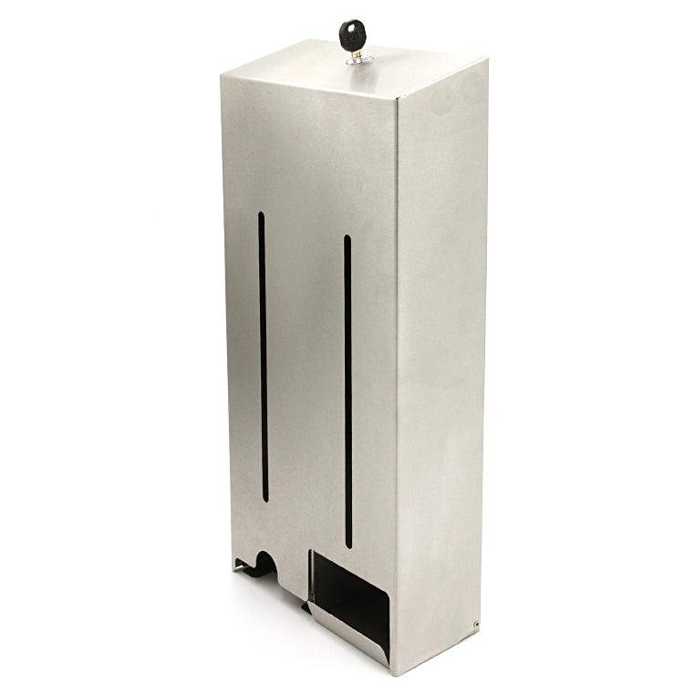 Tampon- und Bindenspender DUO Abmessung: 100x210x450mmx0.8mm Inox Geschliffen Ko