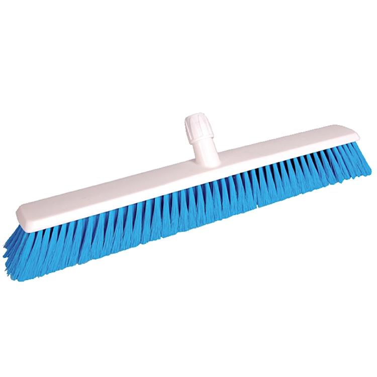 Hygienebesen 60cm, blau Körper: PP weiss, Besatz: Polyester 0.25 mm (weich)