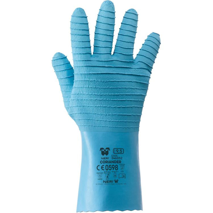 NERI CORIANDER, Gr. 6,5 - 10.5  Allzweckhandschuh Latex, blau, 30cm