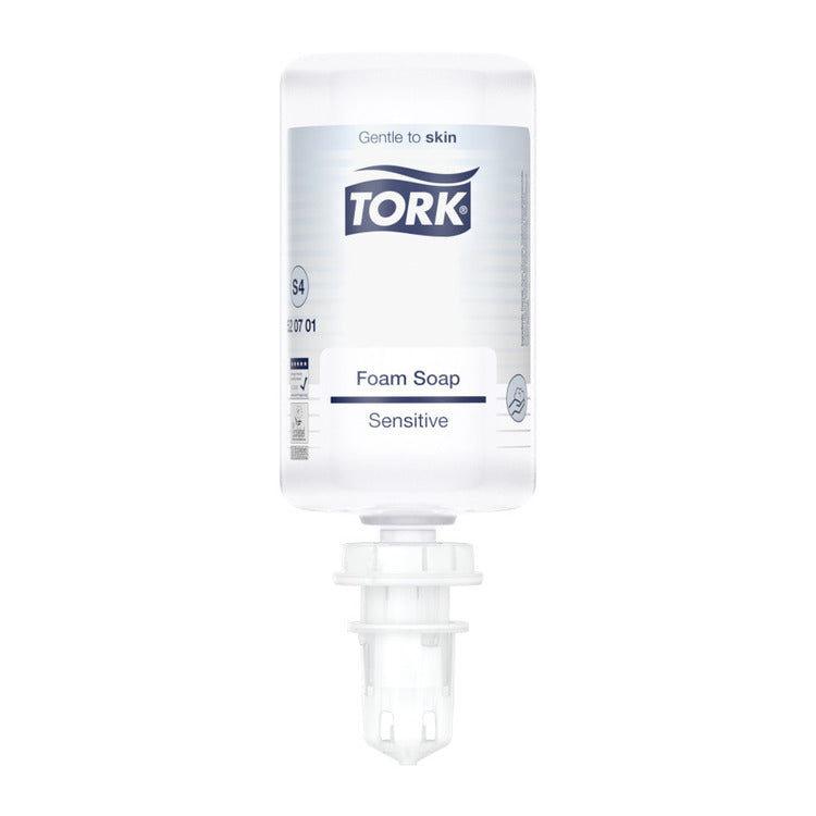Schaumseife mild Tork Premium S4, Krt. à 6 Flakons à 1 L farblos, unparfümiert,