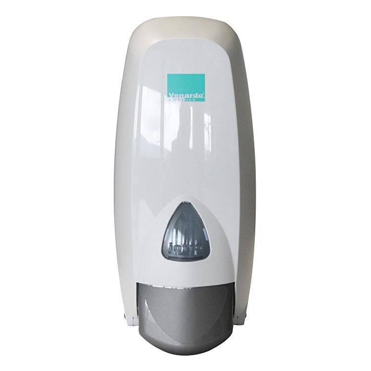 Seifenspender Venardo 1.0Liter Karton à 1 Stück, weiss, ABS auffüllbar,12.5Lx12.
