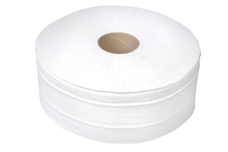 Toilettenpapier Jumbo Maxi Sack à 6 Rollen à 380 m 2 lagig,hochweiss,Zellstoff
