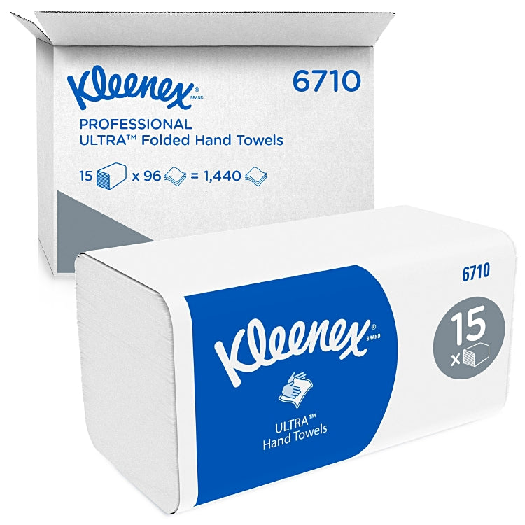 Kleenex Papierhandtücher Ultra Krt. à 15x96=1440 Stk,3-lagig Airflex, weiss 31.5