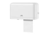 Doppelrollen-Toilettenpapier Spender,weiss, für Kleinrollen B270 x H163 x T147mm