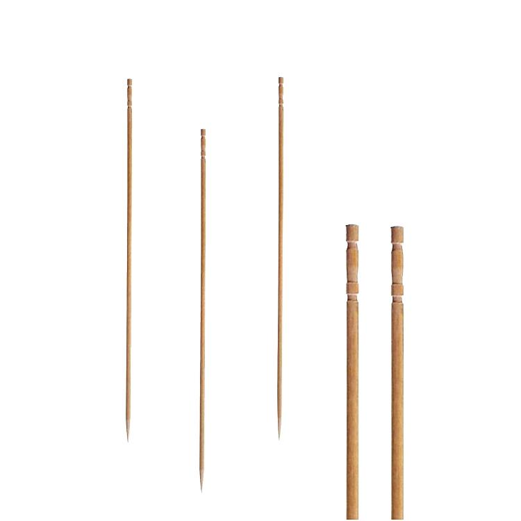 Fingerfood-Spiess Holz PURE Pack à 500 Stk, natur L 15cm, gedrechselt