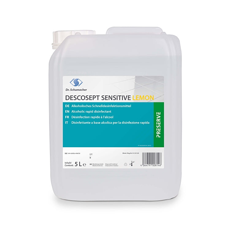 Descosept Sensitive Lemon 5L Kanister à 5L Schnelldesinfektionsmittel