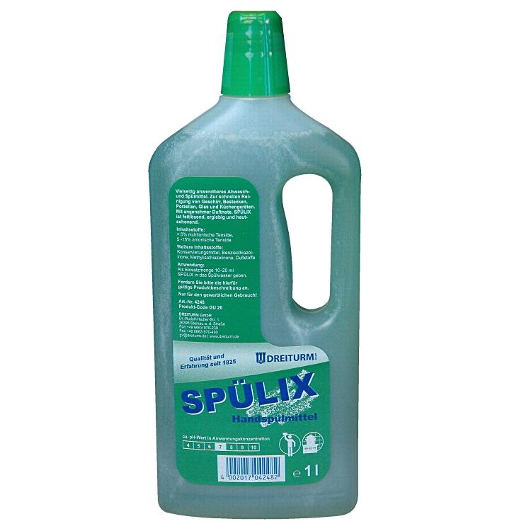 Spülix Handspülmittel 1 Liter Handspülmittel fettlösend u hautschonend