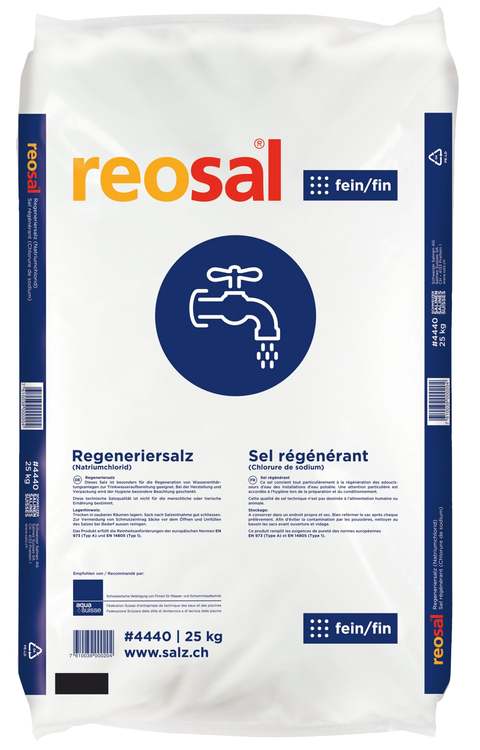 Regeneriersalz reosal 25kg Sack à 25kg fein