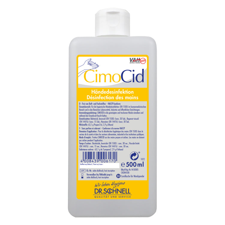 CimoCid 1L Spenderflasche V10 Flasche à 1L Handdesinfektion alkoholisch