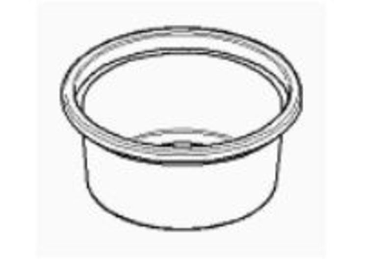 Portionenbecher 50ml, RPET Pack à 100 Stk, transparent D 66mm, H 32mm