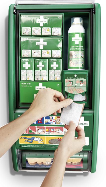 Erste Hilfe Station B 29 x H 56 x T 12 cm Cederroth