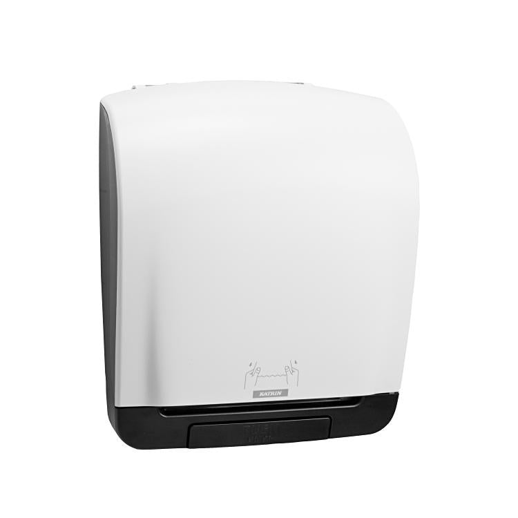 KATRIN Handtuchrollenspender System, H:403 x B:335 x T:216 weiss, Kunststoff