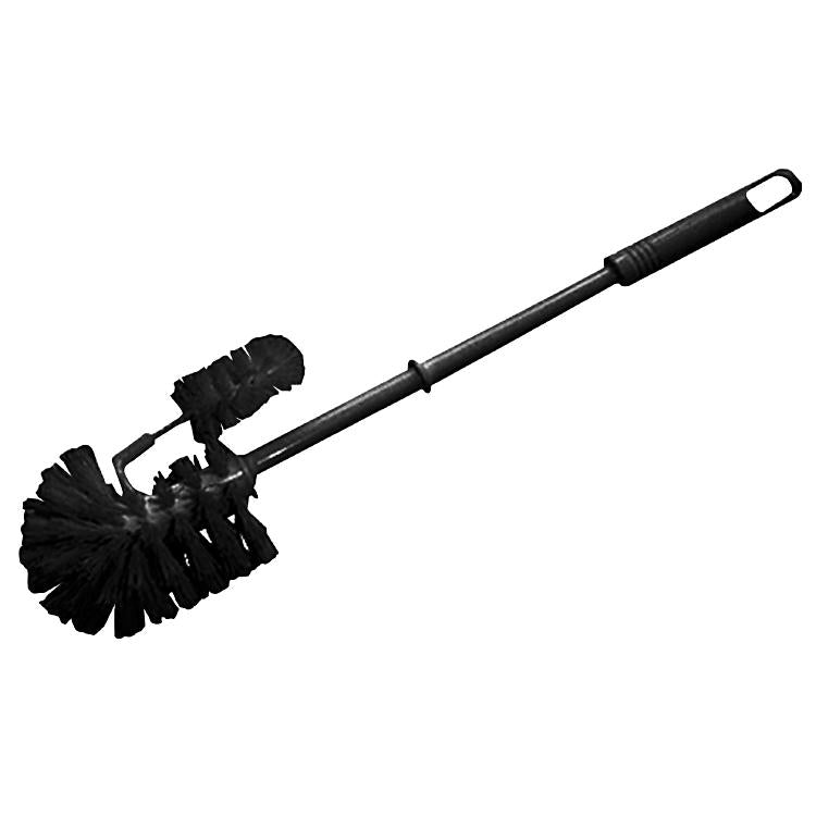 WC-Besen mit Randreiniger Körper: PP schwarz 75mm Besatz: PP schwarz