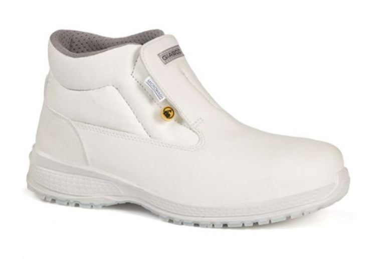 Baltic S2 Schlupfstiefel Gr.35-47 Microwash/ Textilmaterial weiss, ESD SRC