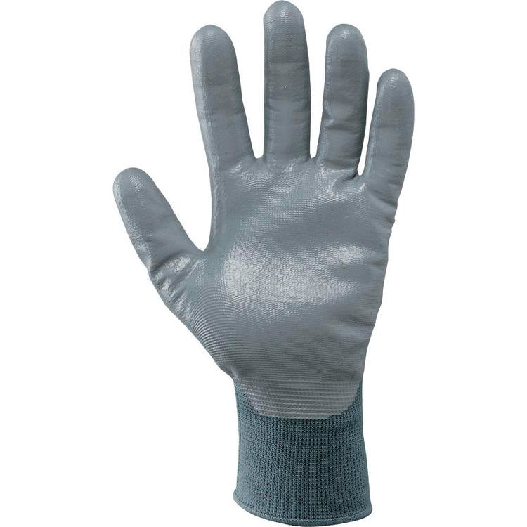 NERI NIT-FLEX, Gr. 7-10 (S-XL) Mechanischer Schutzhandschuh Nylon / Nitril, grau