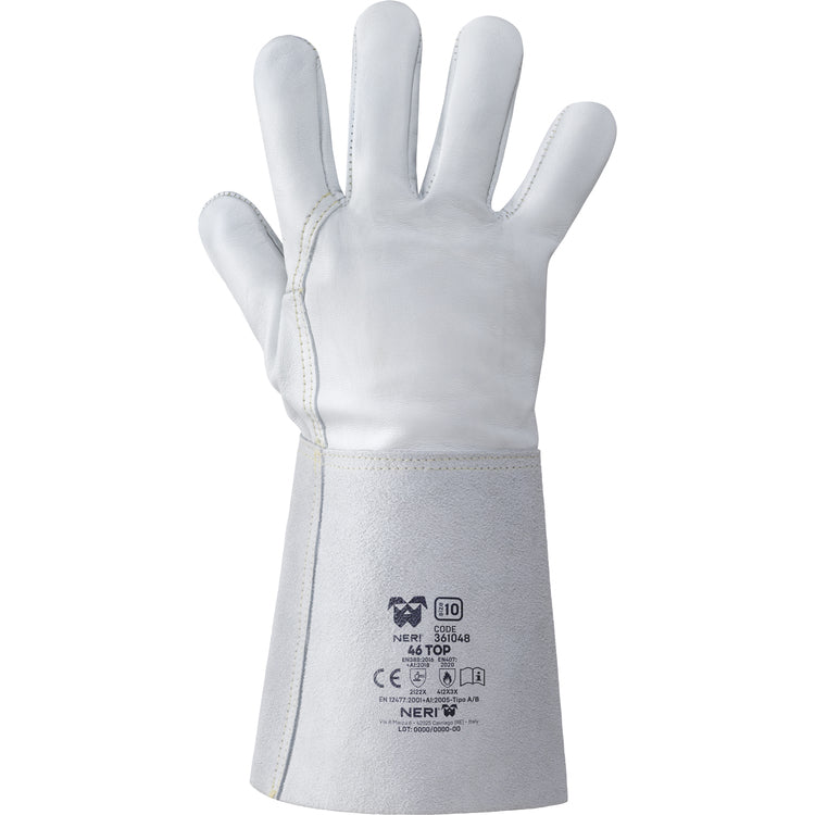 NERI 46 TOP, Gr. 10-11 XL-XXL Schweisserhandschuhe Schafsleder/Rindspaltleder