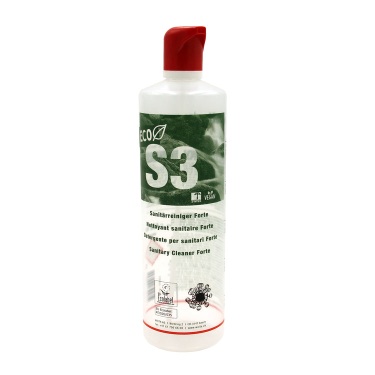 S3 ECO Sanitärreiniger forte Schaumflasche à 500ml Leerflasche