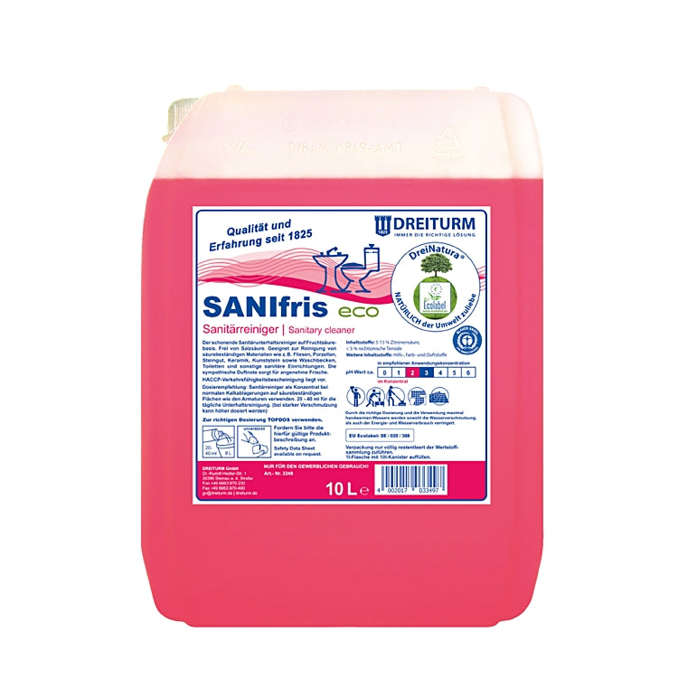 SANIfris eco DreiNatura 10l Kanister à 10l Sanitärunterhaltsreiniger