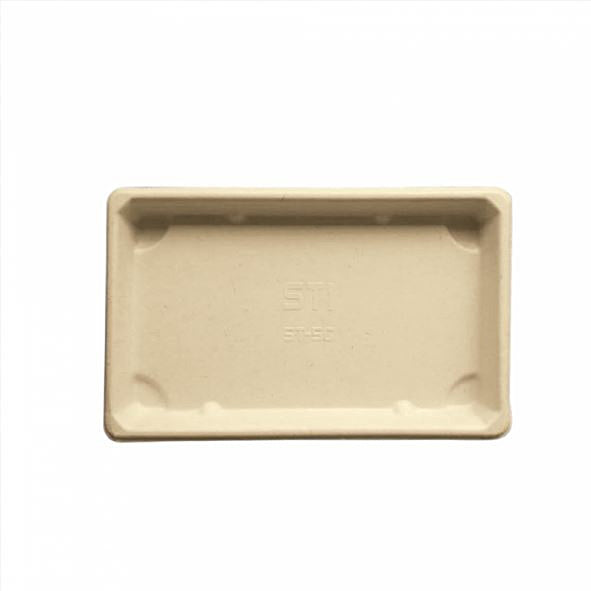 Sushi Box BIONIC Pack à 50 Stk, Bagasse, braun 23.5x15.5x2 cm, o. Deckel