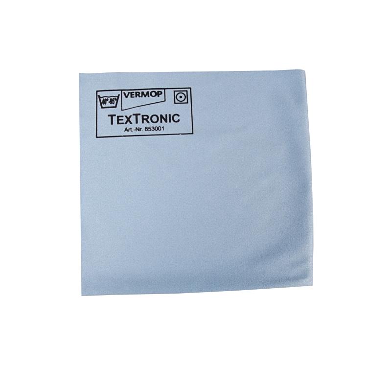 Textronic Mikrofasertuch blau 38 x 40 cm, 100% Polyester- Microfaser, 30g