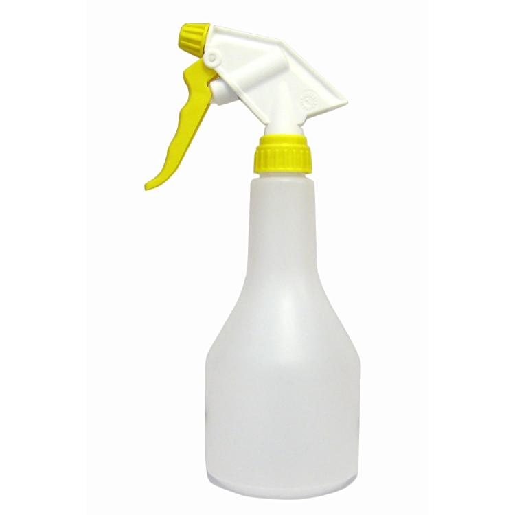 Keulenflasche 500ml gelb Flasche à 500ml inkl. gelber Sprüher und