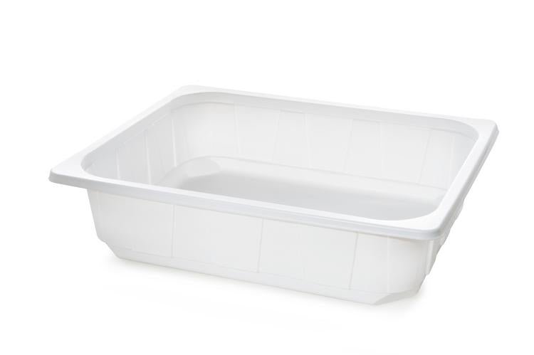 Siegelschale 325x265x80mm PP Krt à 96 Stk, weiss, 5000ml mikrowellengeeignet