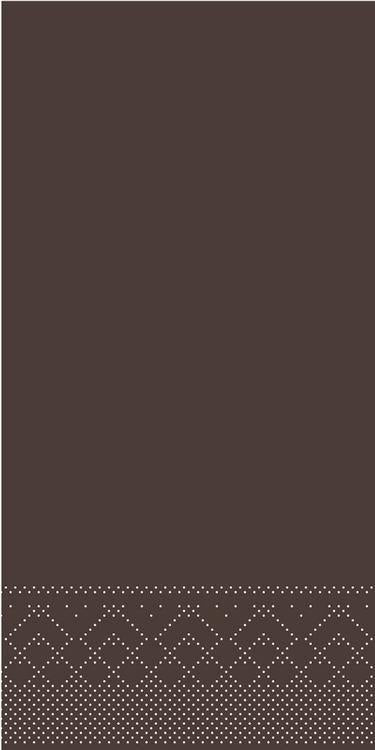 Serviette BASIC  KIWI Pack à 100 Stück 40x40cm 1/8 Falz Tissue 3 lag