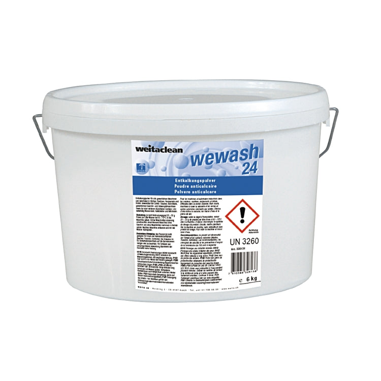 Wewash 24  6kg Eimer à 6kg Entkalkungspulver