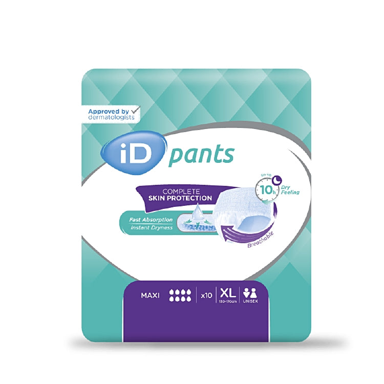 iD Pants Maxi XL Beutel à 10 Stk, lila, 2300ml Taillenumfang 130-170cm