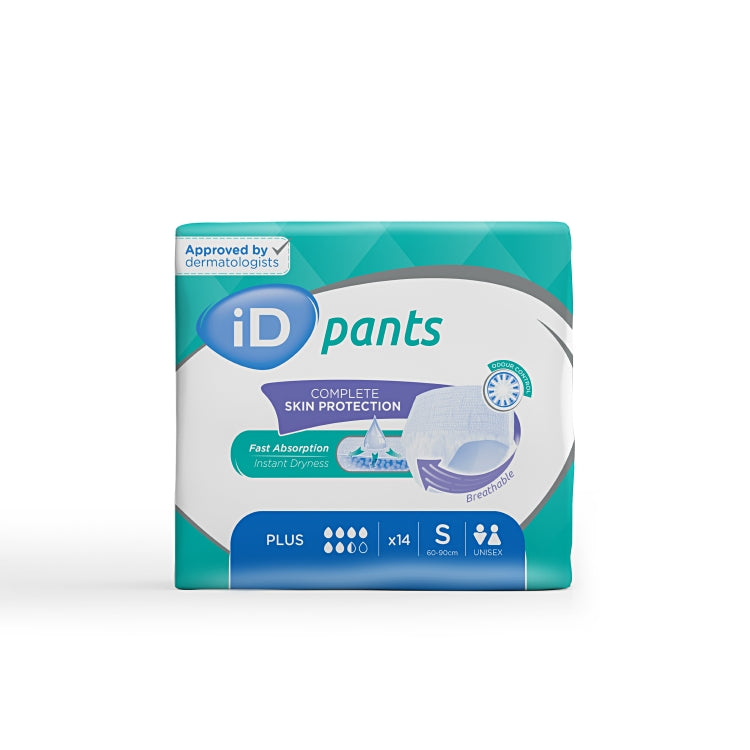 iD Pants Plus S 14 Stk / Beutel Blau 1320ml Taillenumfang 60-90 cm