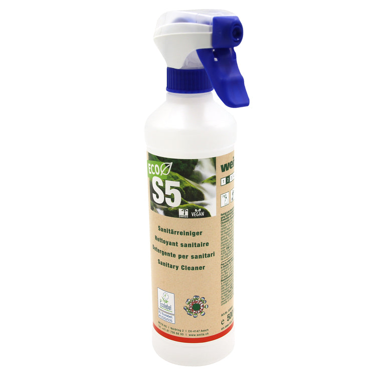 S5 ECO Sanitärreiniger 500ml Sprühflasche à 500ml Leerflasche