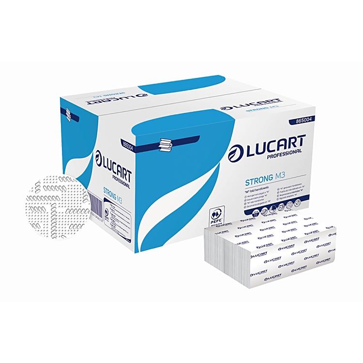 Papierhandtücher Strong Lucart M3,weiss,Krt à 15x125=1875 Stk 22.5x32cm, 3-lagig