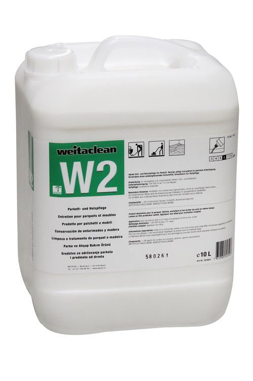 W2 Parkett- und Holzpflege 10L Kanister à 10 Liter