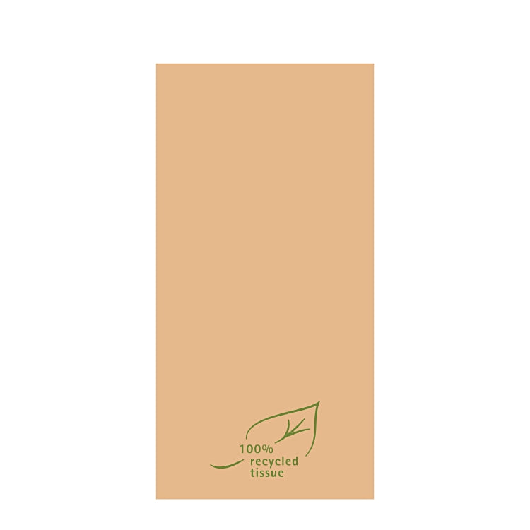Serviette BRAUN  100% recy Pack à 50 Stück, We Love Bio 40 x 40cm 1/8 Falz Rec.S