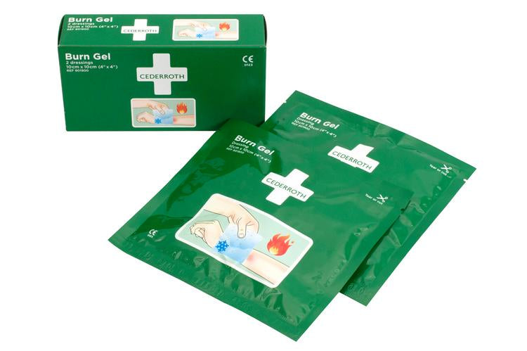 Gel-Kompressen Brandw. 10x10cm 2 Stk / Packung wasserlöslich, steril