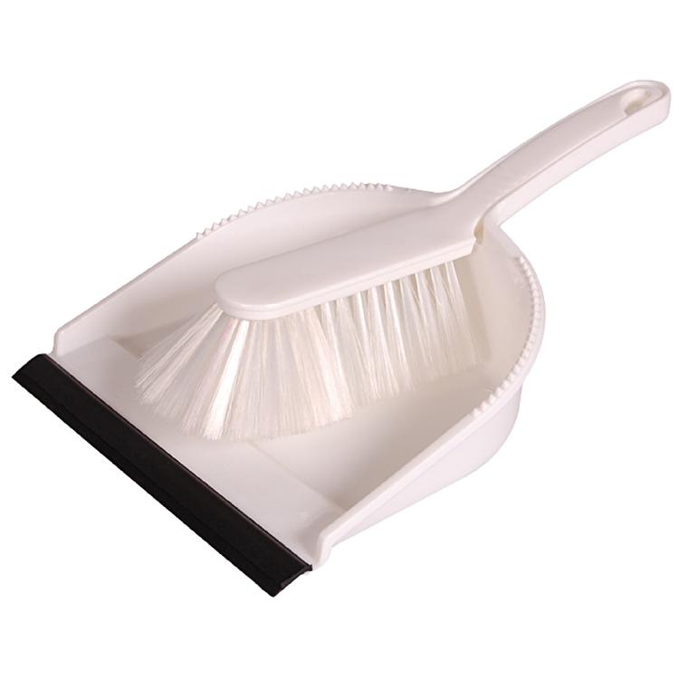 Hygiene-Kehrgarnitur "Profi" Transparent, Körper: PPweiss, Besatz Polyester 0.25