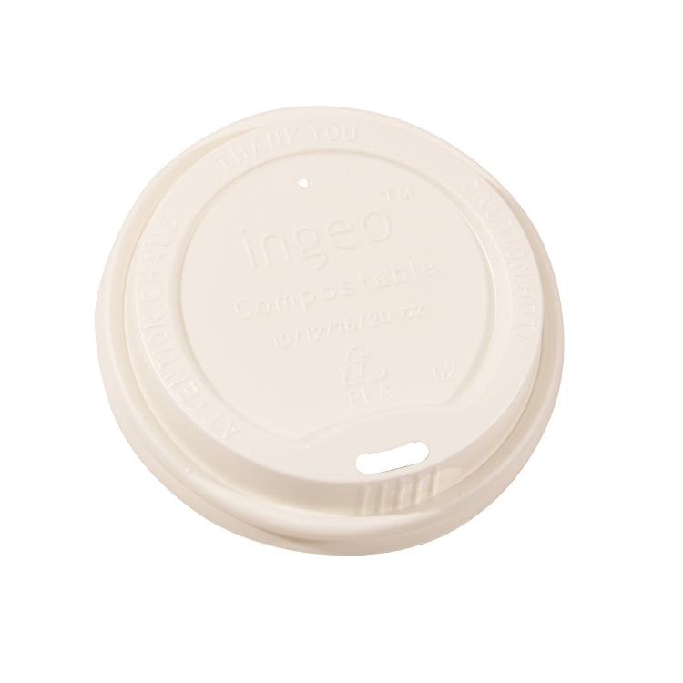 Deckel C-PLA weiss D9cm Pack à 50 Stück passend zu 1520.12244 3dl