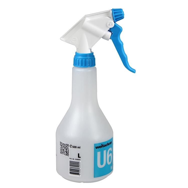 U6 Kunststoffreiniger Leerfl. Flasche à 500ml mit Sprühkopf