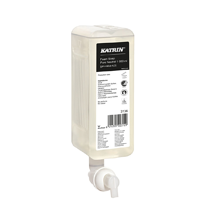 KATRIN-Handwaschschaum 1000ml Karton à 6 Flaschen Pure Neutral
