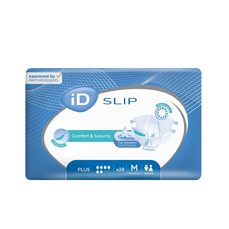 iD Slip Plus M 28 Stk / Beutel Blau 2000ml Taillenumfang 80-125 cm