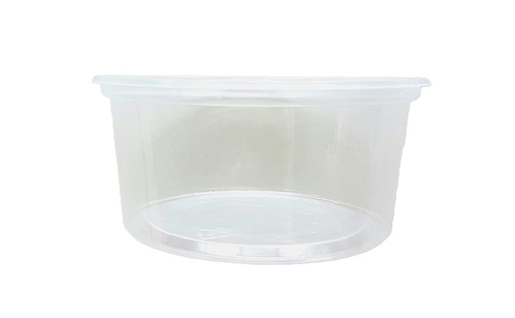 Runddose PP D101mm Pack à 100 Stk, transparent H 50mm, glatt, 250ml